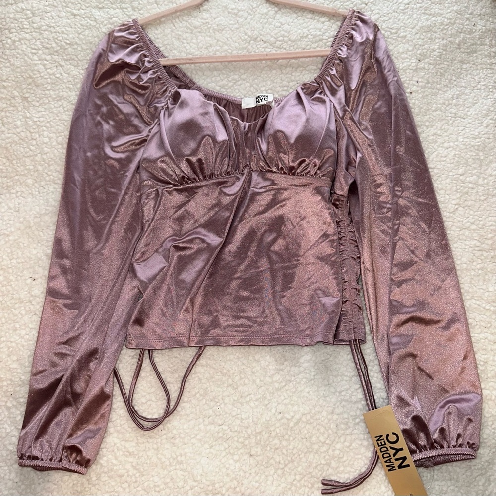 Madden NYC Emma Top w/ Side Ruching
